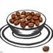 Brown Coffee Beans Czech Beads 10mm (30) Opaque Pressed Glass Cup Cappuccino Chocolate LAST