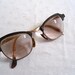 12 K GF Vintage Wire Rim and Black Cateye Glasses
