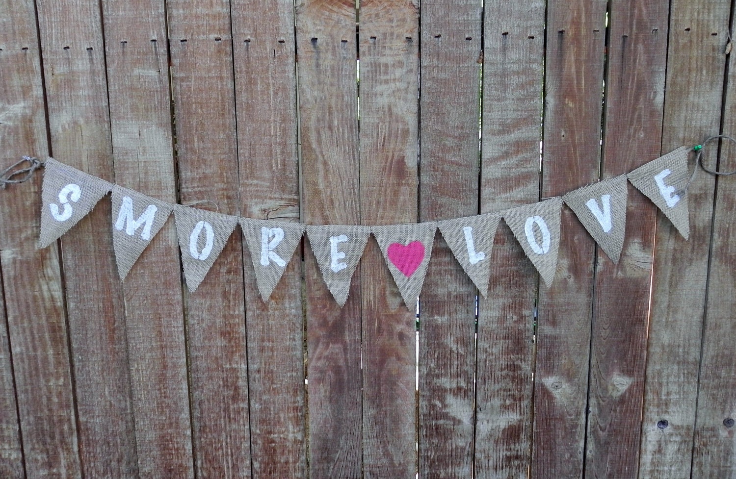 Burlap Banner Garland Bunting Rustic Wedding - Customize your Banner Colors and Wording