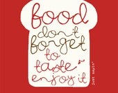 FOOD - 8x10" - Kitchen Decor