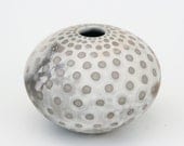 Spotted Ceramic Vessel - Sawdust Fired Pot