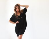 Black tunic , Oversize tunic.