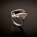 Smokey Quartz and Sterling Silver Twist Ring -- this item sold but can be MADE TO ORDER