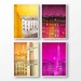 SET of any FOUR 5x7" fine art illustration prints - Fine art prints, Art Posters, Paris art, Paris decor, Wall art, wall decor