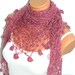2012 trends scarf, hand knit pink scarf, women scarves. Personalized Design. Latest Fashion. scarf, neckwarmer, scarflette...