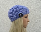 Hand Knit Purple Hat, Cloche  Lavender Hat,  Winter, Spring Fashion,Lavender Beanie Hat,  Cloche Hat in Lavender Purple