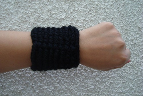 Black Crochet Bracelet