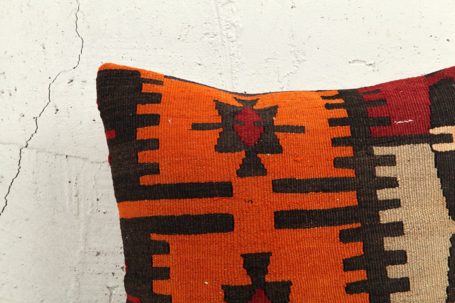 16 x 16 Throw Pillow Decorative Pillow Accent Pillow Bohemian Pillow Vintage Kilim Pillow Cover Old Cushion Retro Pillow - 02384-59
