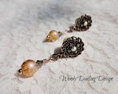 00g Organic "Copper Radiance" Dangle Plugs