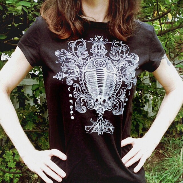 Cosmic Trilobite T-Shirts- Stunning Steampunk Victorian Fossil Design- Women's Tee your size -  LIVE LOVE EVOLVE