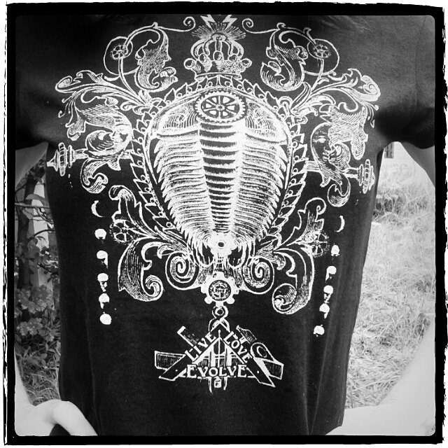 Cosmic Trilobite T-Shirts- Stunning Steampunk Victorian Fossil Design- Women's Tee your size -  LIVE LOVE EVOLVE