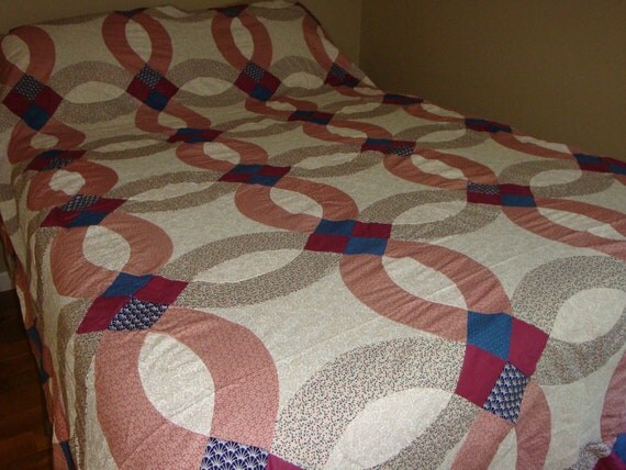 wedding ring queen size quilt top by quiltblocksandmore wedding ring queen size quilt top by quiltblocksandmore