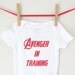 Superhero Onesie - Avenger in Training Bodysuit  Avengers Creeper Super Hero Baby Shower Gift