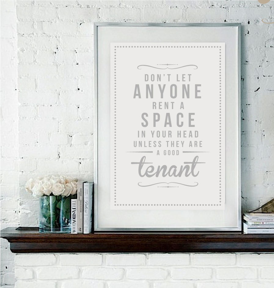 Retro Inspirational Quote Giclee Art Print - Vintage Typography Decor - Customize - Good Tenant UK