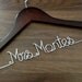 Wedding Dress Hanger, Bride Hanger, Last Name Hanger, Mrs Hanger, Wedding Hanger, Personalized Hanger, Bridesmaid Hangers, Bride Gift