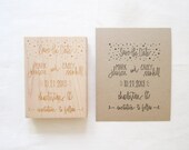 Save the Date Stamp - Custom hand lettered save the date wedding invitation rubber stamp - wedding calligraphy stamp