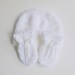White Baby Mittens Infant Hat Set Boy Fall Cap 3 - 6 Months Girl Beanie Crochet Children Winter Clothing Thumbless