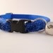 Blue Glitter Cat Collar