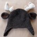 Crochet Earflap Hat, Moose Earflap Hat
