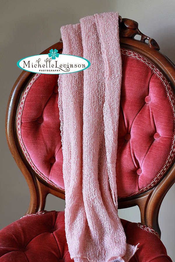 Dusty pink newborn stretch wrap