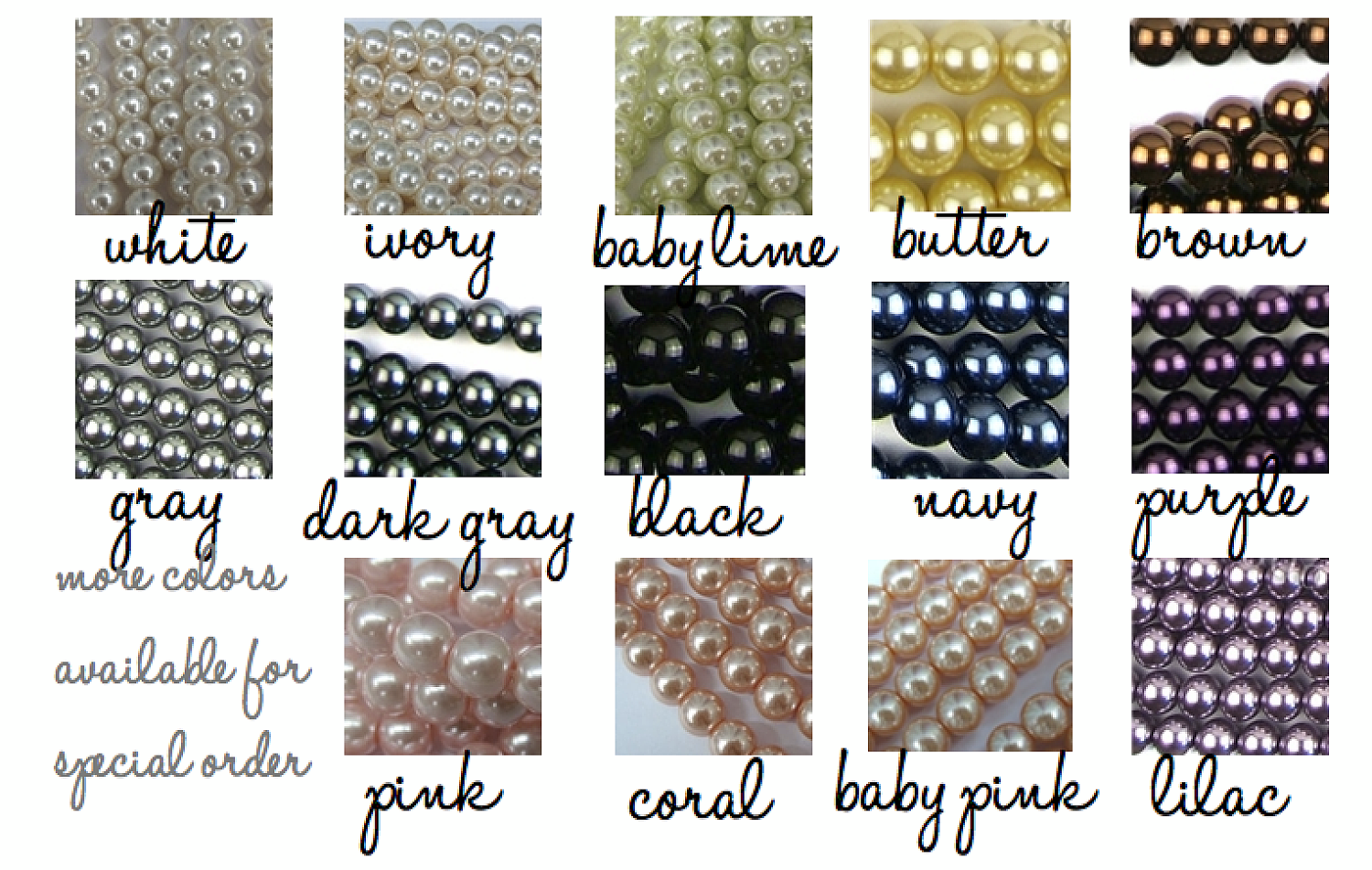 SAMPLES: PEARL COLORS