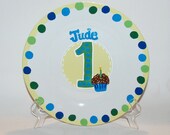Hand Painted Baby/Child Birthday Signature Plate