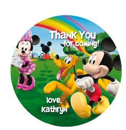 Mickey Mouse Clubhouse Favor Tags Digital File