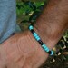 Mens turquoise bracelet