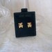14K Gold TEDDY BEAR Pierced Earrings