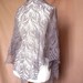 Dusty brown woman triangle Lace Shawl