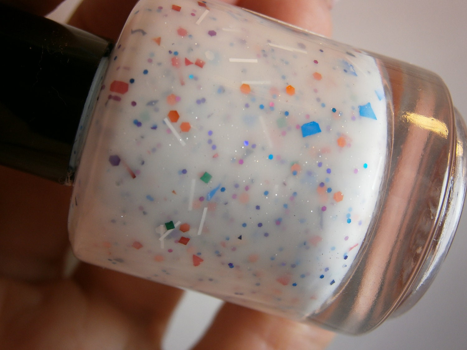 Lollipop Explosion White Nail Polish - Hard Candy Scented - Full Size 15 ml Bottle
