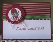 Stampin Up Handmade Greeting Card: Christmas/Holiday "Make A Mitten"