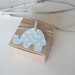25 Baby Shower favor box baby blue polka dot elephant 3x3x2 box Eco friendly pink polka dot gray polka dot elephant