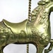 Brass Carousel Horse on Wooden Base - Free Shipping