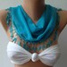Blue Scarf Chiffon Blue