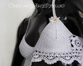 Made for private order Crochet lace summer beach Bra Top Pure cotton