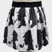 White & Black Detective Inspired Skirt