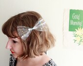 Clear Vinyl with Confetti Hair Clip