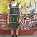 Colorful Guatemalan Jumper Dress with Folk Art Fabric