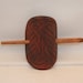 Carved Leather Celtic Knot Hair Barrette