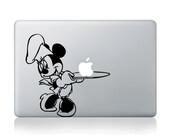 Mickey Mouse - - mac decal apple decal ipad1 ipad2 ipad3 decal macbook decal Mac book stickers