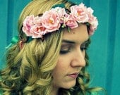 The Rose - Romantic Pink Flower Crown