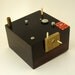 Higgs Boson SteamPunk Black Hole Wood Box