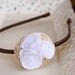 White Fabric Flowers and Abaca Twine Rustic Headband