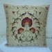 FREE SHIPPING/Vintage Hand Embroidered Silk Suzani Pillow Cover 18"x18",Decorative Pillow,Throw Pillow.