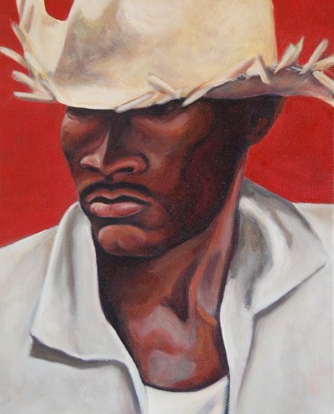 Haitian Man I, 8x10 inches, Giclee Print of original painting