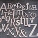 ON SALE- Unfinished Wooden Alphabet Set - Wooden Letter- Alphabet Wall - ABC Wall-