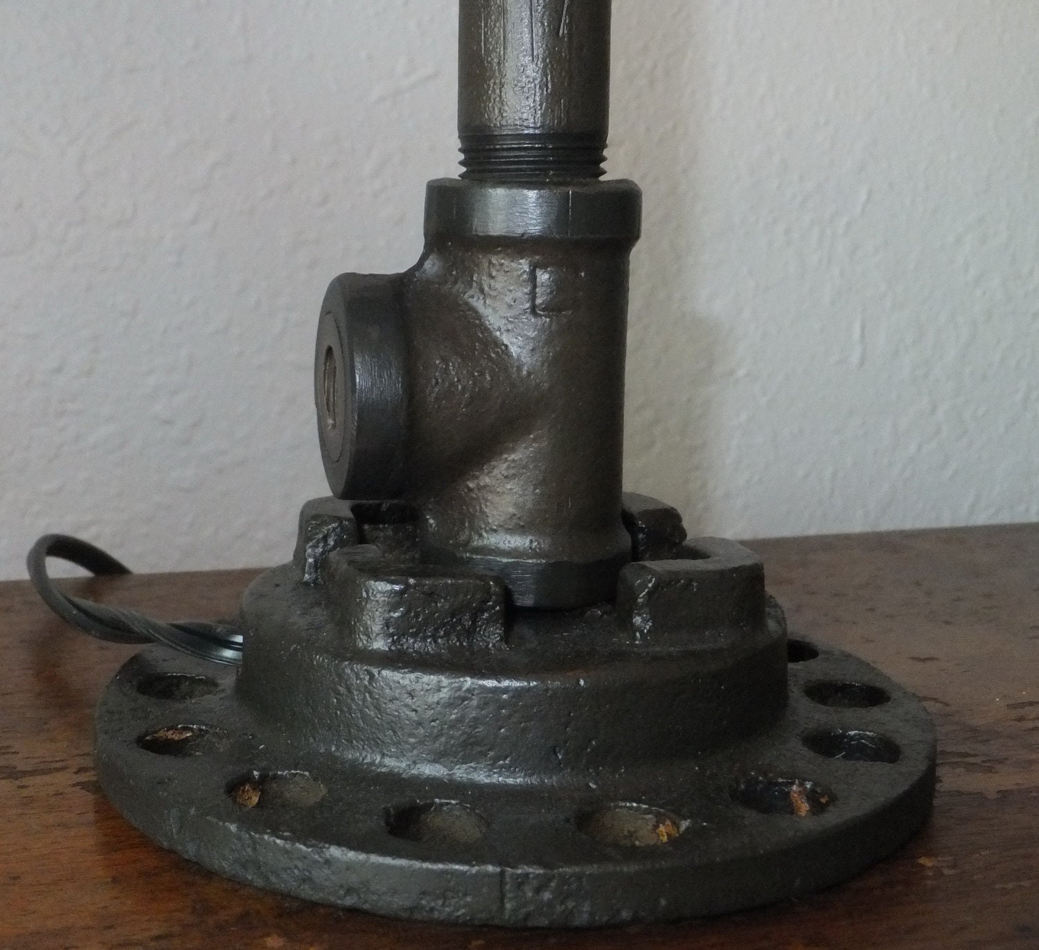 Steampunk desk lamp industrial steam punk light vintage machine age edison bulb  antique