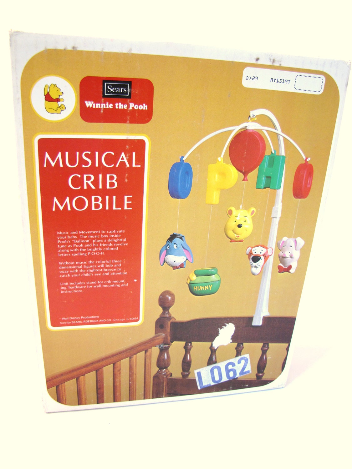 winnie the pooh musical crib toy