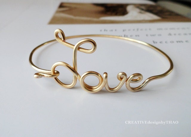 Gold "Love" Bracelet